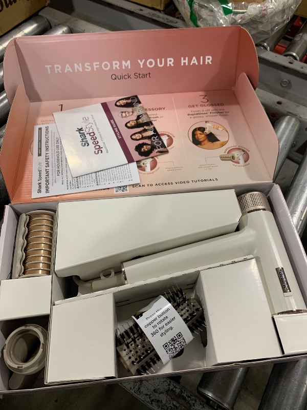 Photo 1 of Shark Hair Dryer | SpeedStyle | No Heat Damage Hair Styling Tool | 3 Styling Tools Included | Portable & Powerful Blow Dryer | Best for Straight & Wavy Hair | Silk | HD331