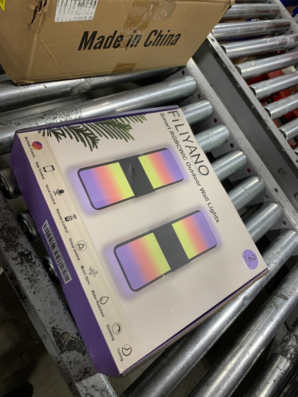 Photo 1 of FILIYANO Outdoor Wall Lights, RGBCW Smart LED Lamp, Color Changing Front Door Sconce, Porch Lights Outdoor Light Fixture,12in Exterior Wall Sconces, Remote & Wi-Fi Control, IP65 Waterproof, 2 Pack