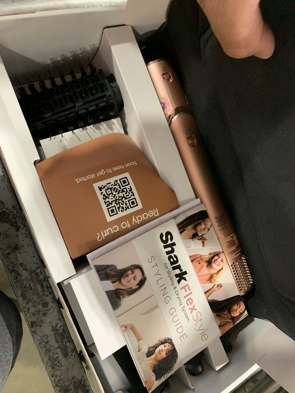 Photo 1 of Shark FlexStyle Air Styling & Drying System, Powerful Hair Dryer Brush & Multi-Styler with Auto-Wrap Curlers, Concentrator Attachment and Storage Bag, Blossom Bliss, HD432RS