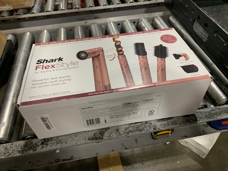 Photo 1 of Shark FlexStyle Air Styling & Drying System, Powerful Hair Dryer Brush & Multi-Styler with Auto-Wrap Curlers, Concentrator Attachment and Storage Bag, Blossom Bliss, HD432RS