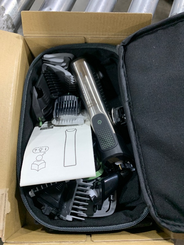 Photo 1 of Norelco Philips All-in-One 9000 Series 25-Piece Trimmer - Electric Shaver and Clipper for Face, Beard, Head & Body, Self-Sharpening Full Metal Blades, 27 Length Settings (0.5-20 mm), MG9580/40