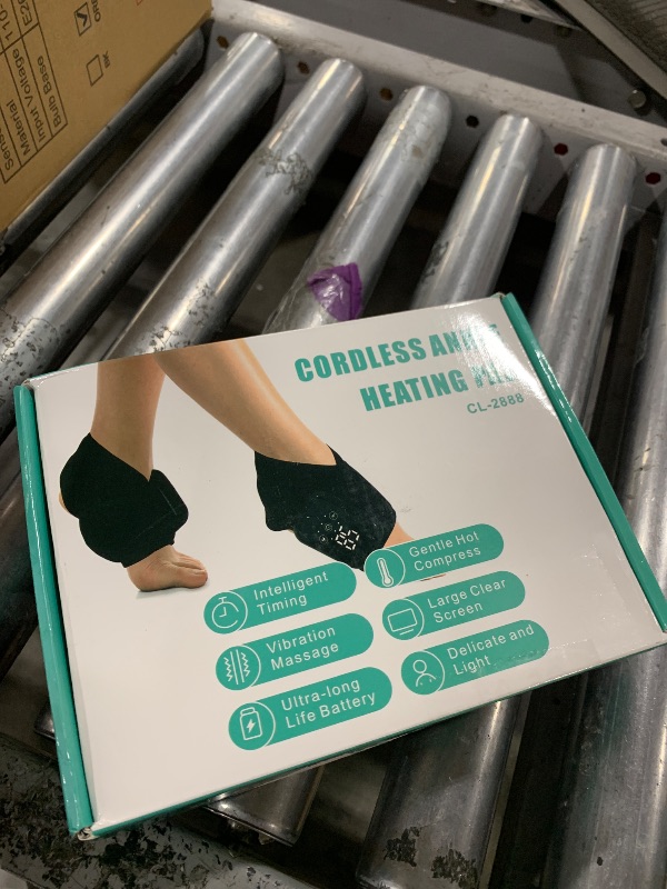 Photo 1 of DREAMSOME 2 Pack Cordless Rechargeable Ankle Massager with Heat & Vibration, Heating Pad Wrap with 3 Heat Levels & 3 Vibration Modes, Heated Brace for Men & Women, Auto Shut-Off