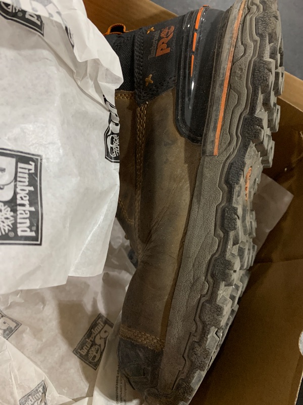 Photo 1 of Timberland PRO Men's Boondock Ultralight 6 Inch Composite Safety Toe Waterproof Industrial Work Boot, Medium Brown, 8.5 Medium