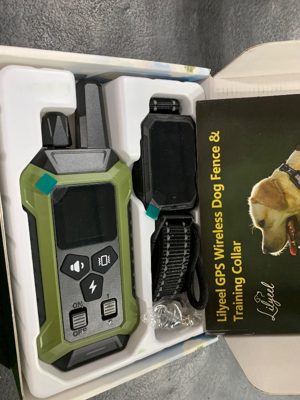 Photo 1 of Lilyeel GPS Wireless Dog Collar Fence System - No Monthly Fee App Control, Custom Polygon Boundary & Remote Training, Free Phone Tracker for Up to 5 Pets, Virtual Electric Fence for Dogs, Black