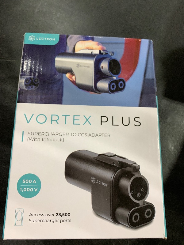 Photo 1 of Lectron NACS to CCS Electric Vehicle Adapter with Interlock - (500A/1,000V) - Compatible with Tesla Superchargers - CCS1 EV Fast Charging with Vortex Plus [Check Automaker for Compatibility] - UL 2252