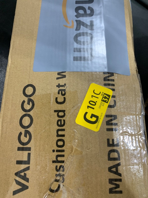 Photo 1 of valigogo Cloud-Soft Cat Window Sill Perch with Zipper Designed Cushioned Bed, Supportive Cat Window Seat with Premium Solid Wood & Sturdy Metal Frame, Pet Hammock Bed for Large Cats (Medium, White)