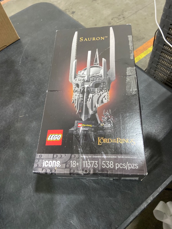 Photo 1 of LEGO Icons The Lord of The Rings: Sauron's Helmet - Building Set for Adults, Ages 18+ - Bedroom, Home Office, Book Shelf Decor - W/Sauron Minifigure - Gift for LOTR Fans - 11373