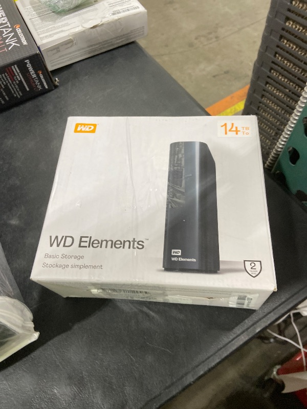 Photo 1 of Western Digital 14TB Elements Desktop External Hard Drive, USB 3.0 external hard drive for plug-and-play storage - Western DigitalBWLG0140HBK-NESN