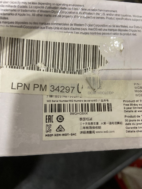 Photo 1 of Western Digital 14TB Elements Desktop External Hard Drive, USB 3.0 external hard drive for plug-and-play storage - Western DigitalBWLG0140HBK-NESN