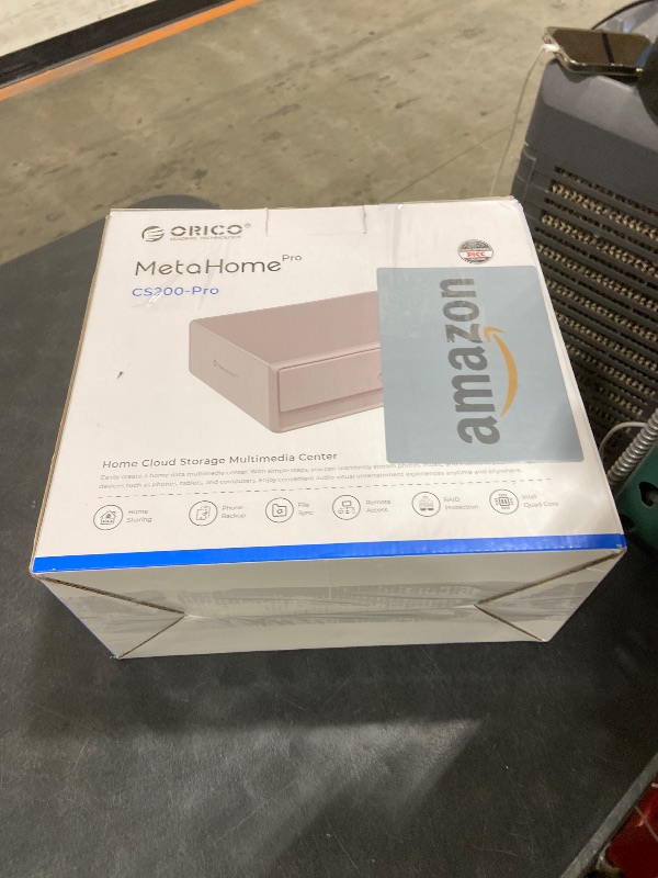 Photo 1 of ORICO MetaHome NAS Storage, CyberData OS, HDD Slot * 2 + M.2 NVMe SSD Slot * 2, Remote Access & Smart Media Scraping, 2.5 GbE * 2(500MB/s for LAN Transmission), HDMI * 1, CS200Pro - 2 Bay(Diskless)