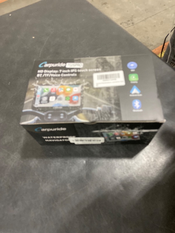 Photo 1 of Carpuride W702S PRO Motorcycle GPS Wireless Carplay/Android Auto, 7" Waterproof Motorbike Touch Screen, with BM05 Mount, Bluetooth Trans, Wired Controller, Navigation