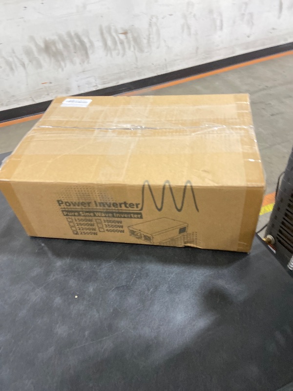 Photo 1 of 2500W Pure Sine Wave Power Inverter with Transfer Switch, 12V DC to 120V AC Converter, Auto Switch to Shore Power, 5000W Peak, Remote LCD Controller, USB & Type-C for RV, Truck, Off-Grid Use