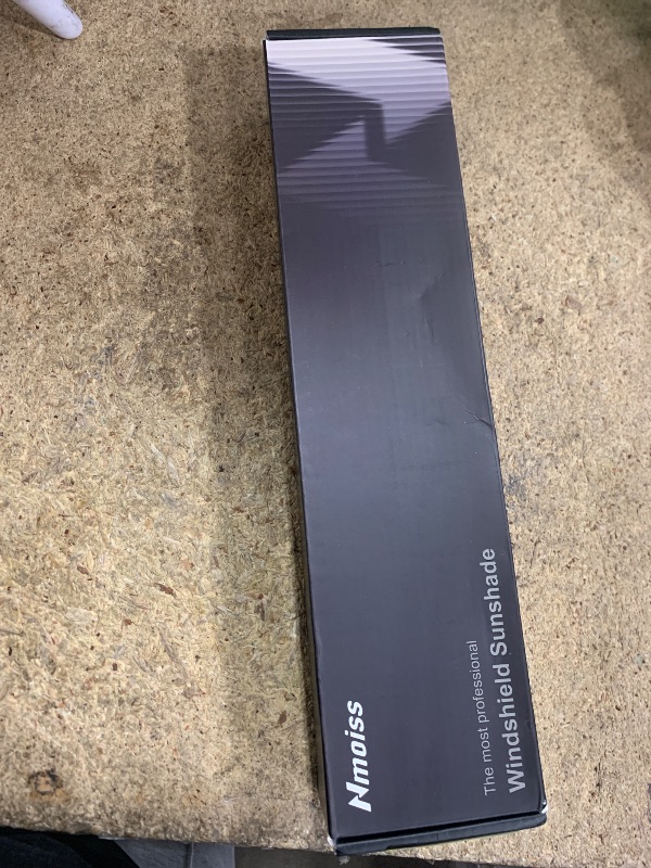 Photo 1 of [Upgraded] Nmoiss Windshield Sun Shade Umbrella - [Vinyl Coating Heat Shield] Protect Car from Sun Rays & Heat Damage Keep Cool and Protect Interior, Spring Structure Edge Medium 56" L x 31" W