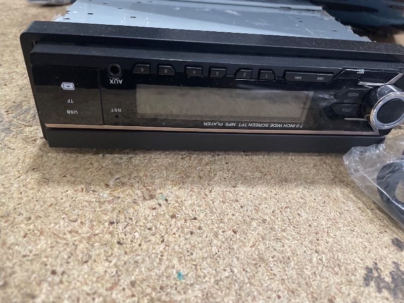 Photo 1 of ***MISSING PARTS***
2026 Single Din Car Stereo with Wireless Apple CarPlay & Android Auto, 7-inch HD Motorized Flip-Out Touchscreen Head Unit, Bluetooth 5.1, Type-A Fast Charge, Backup Camera, DSP, AM/FM Radio Receiver