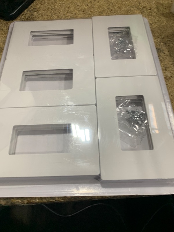 Photo 1 of [10 Pack] BESTTEN 1 Gang Screwless Decorative Wall Plate, Mid-Size H4.88" x W3.11", USWP6 Gloss Snow White, Faceplate Cover for Decorator Receptacle Outlet & Switch