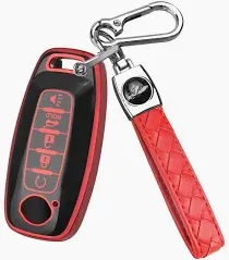 Photo 1 of (REFRENCE IMAGES RED/BLCK) 2023-24 NISSAN pathfinder ROGUE CAR KEY CHAIN RED BLCK