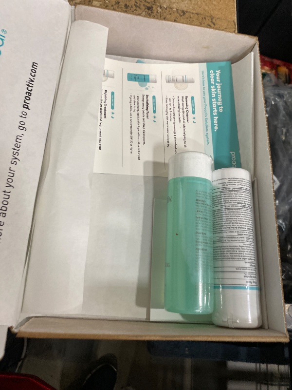 Photo 1 of ***MISSING PARTS***
Proactiv 3 Step Acne Treatment w/ Pimple Patches - Benzoyl Peroxide Face Wash, Repairing Acne Spot Treatment for Face and Body, Exfoliating Toner - 90 Day Complete Acne Skin Care Kit + Pimple Patches