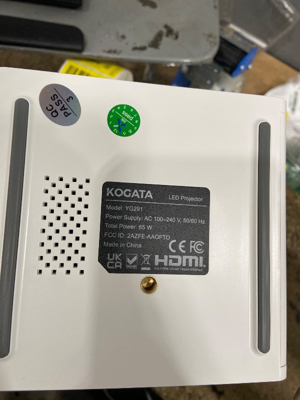 Photo 1 of [850ANSI/Built in Apps] Portable Mini Projector with WiFi and Bluetooth, Kogata Outdoor Movie Proyector, Electric Focus/4P Keystone/HDR10, 1080P HD Projector for Bedroom Home Theater