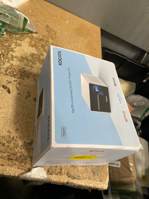 Photo 1 of [850ANSI/Built in Apps] Portable Mini Projector with WiFi and Bluetooth, Kogata Outdoor Movie Proyector, Electric Focus/4P Keystone/HDR10, 1080P HD Projector for Bedroom Home Theater