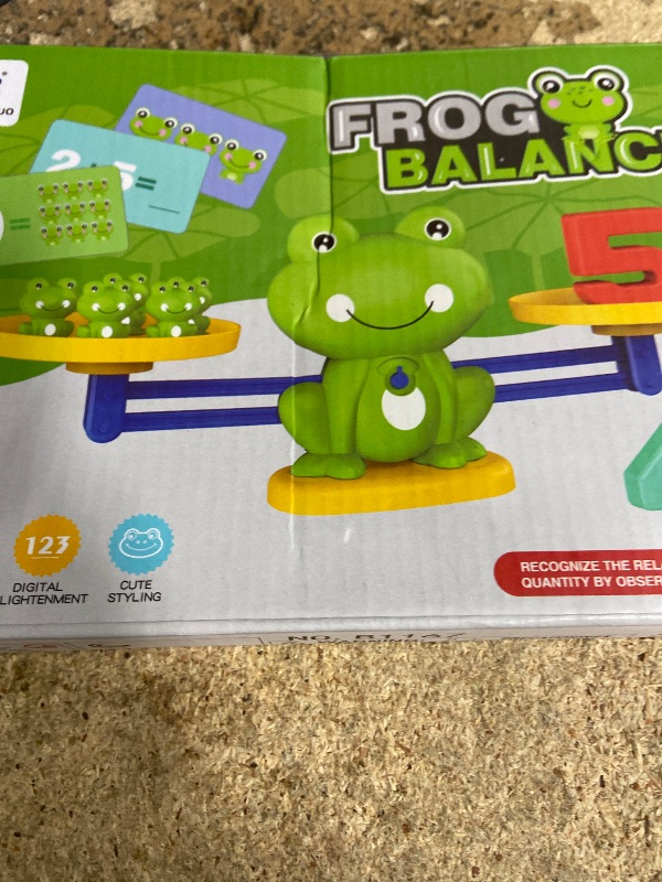 Photo 1 of **MISSING PIECES**KIDS LEARNING TOY/FROG BALANCE