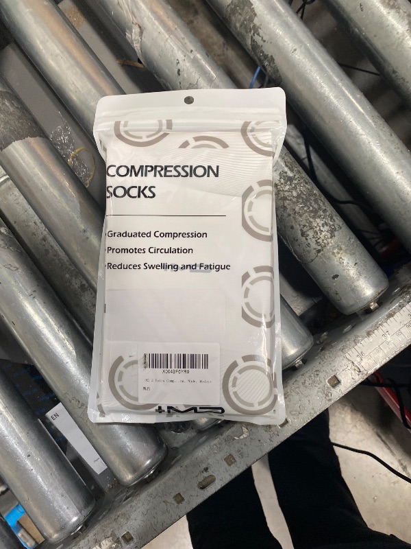 Photo 1 of +MD 2 Pairs Medical Compression Socks for Women & Men, Knee High Open Toe Stockings, Circulation Support & Comfort Hose Nude, Medium