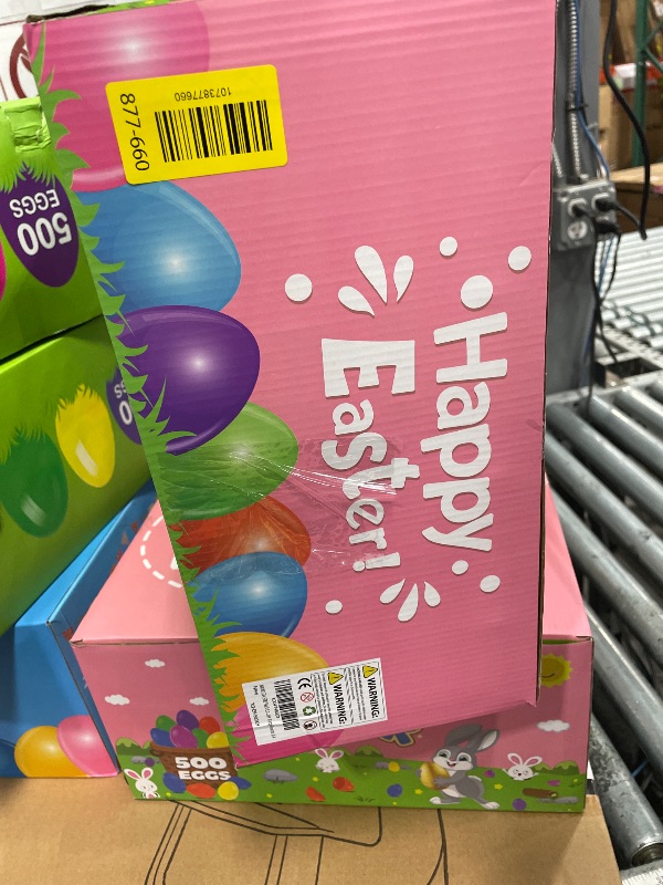 Photo 1 of [12 Surprise Golden Eggs] 500 Pack 2.3 Inch Plastic Easter Eggs, Empty Easter Eggs Fillable, Bright Colors Plastic Eggs Bulks for Easter Hunt, Easter Party Favor, Basket Stuffers Fillers