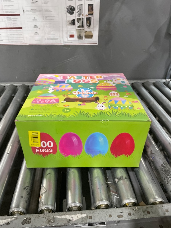 Photo 1 of [12 Surprise Golden Eggs] 500 Pack 2.3 Inch Plastic Easter Eggs, Empty Easter Eggs Fillable, Bright Colors Plastic Eggs Bulks for Easter Hunt, Easter Party Favor, Basket Stuffers Fillers