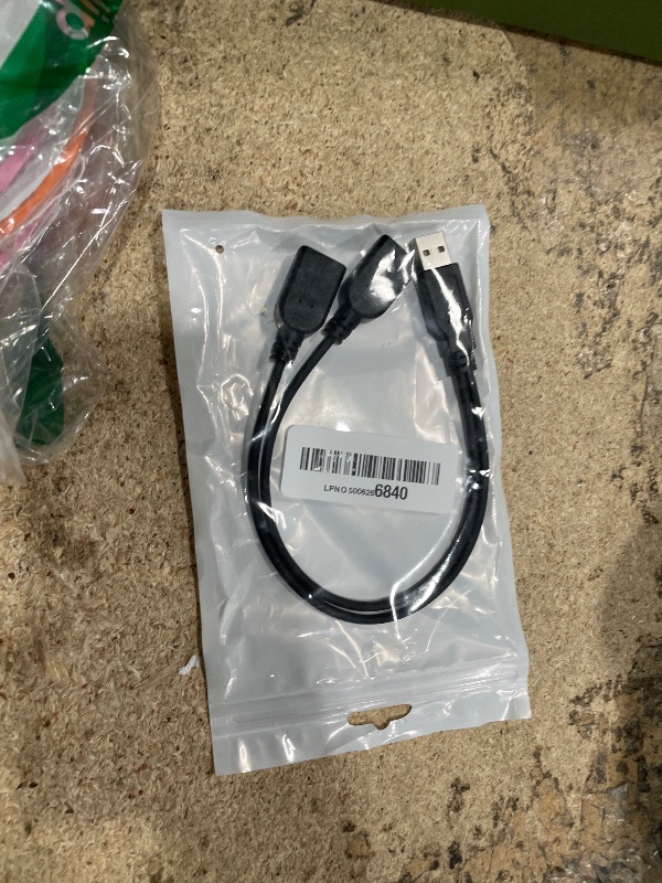 View 2 of ?2026 Upgraded? USB 2.0 A Male to 2 Dual USB Female Jack Y Splitter Hub Power Cord Extension Adapter Cable (Not Supporting CarPlay and Android Auto)