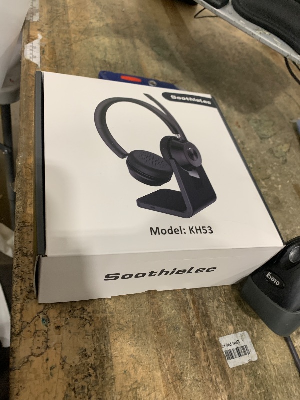 Photo 1 of (Upgraded Version) Wireless Headset, Bluetooth Headset with Noise Cancelling Microphone, Best Headphones with Mic Mute & USB Dongle for PC/Computer/Laptop/Cell Phones/Remote Work/Call Center