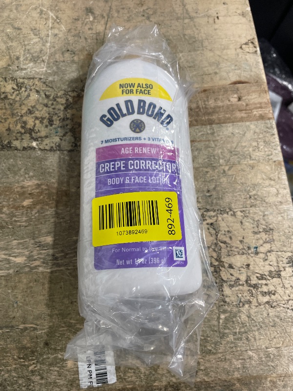 Photo 1 of *BROKEN CAP* Gold Bond Age Renew Crepe Corrector Body Lotion, Replenishing & Smoothing Formula, Gold Bond Crepe Corrector Body Lotion, 14 oz