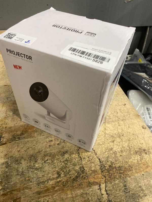 Photo 1 of [Electric Focus]Mini Portable Projector with 4K Support, Bluetooth 5.4 WIFI6, 5watt Sound Base Speaker, 260 ANSI, Android 11, 210° Rotation , Auto Keystone Correction Video Projector HY300 PLUS
