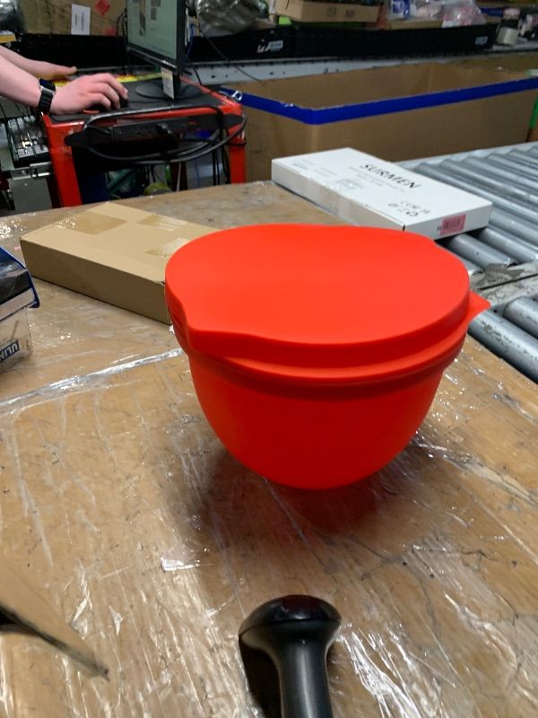 View 1 of ***ONLY THE RED ONE**
The Original MIXAID™ Silicone Bowl Insert Liners for KitchenAid Tilt-Head 5 Qt Stand Mixers – 3 Silicone Liners & Lids – Replacement Mixer Accessories – Not for Bowl-Lift Models