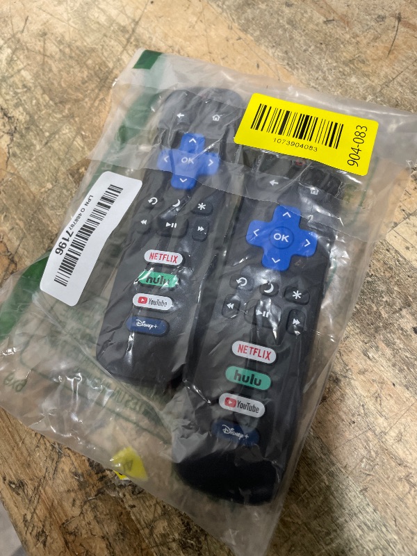 Photo 1 of (Pack of 2) Replacement Remote Control Only for Roku TV, Compatible for TCL Roku/Hisense Roku/Onn Roku/Sharp Roku/Element Roku/Westinghouse Roku/Philips Roku Smart TVs (Not for Roku Stick and Box)