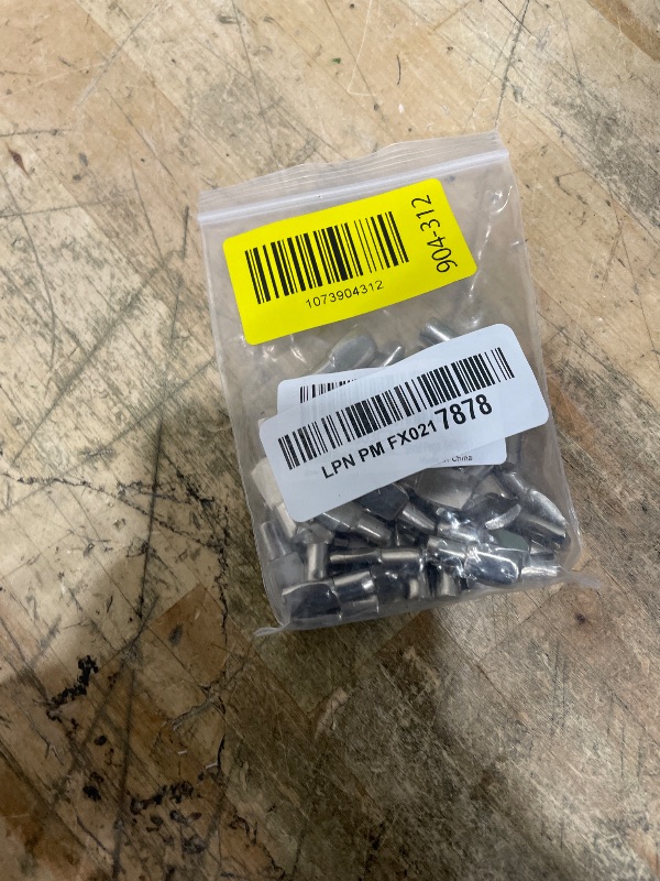 Photo 1 of 1/4 Inch Shelf Pegs,Spoon Shape Support Pins for Shelves Cabinets Furniture Nickel Plated-40Pcs