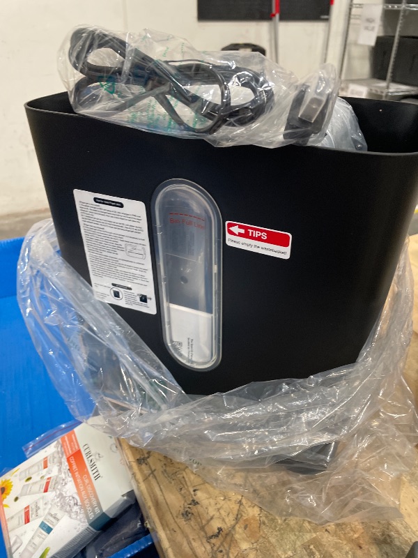 Photo 1 of **ITEMS FACTORY SEALED** Bonsen 10-Sheet Cross Cut Paper Shredder for Home Office, P-4, Portable Handle, 4 Gallons Bin, Paper and Credit Card Shredder, Black (S3201 New Version)