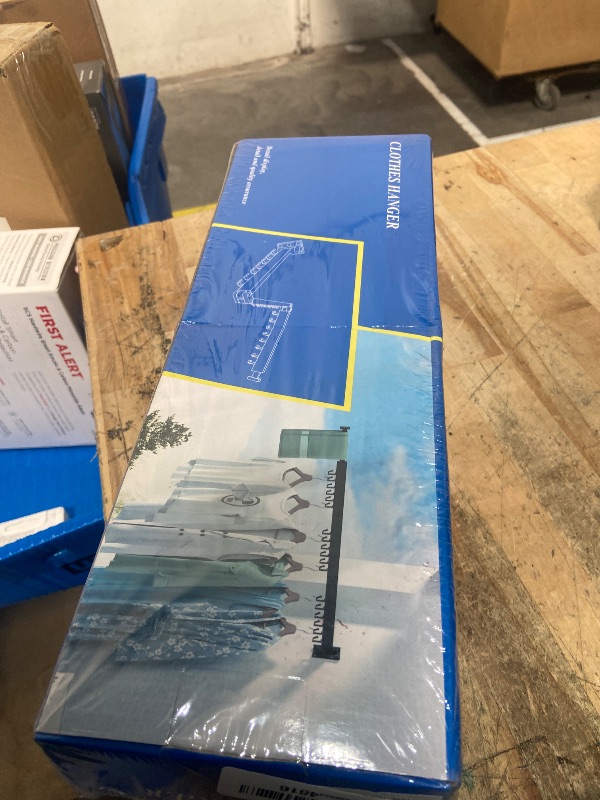 Photo 1 of **FACTORY SEALED** HEILAIYI Clothes Drying Rack for Laundry,Wall Mounted Clothes Hanger Rack,Folding,Retractable,Collapsible(J Shape Hooks)