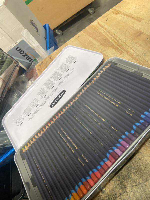 Photo 1 of **ITEMS FACTORY SEALED** Derwent Coloured Pencils, Inktense Ink Pencils, Drawing, Art, Metal Tin, 72 Count (2301843)