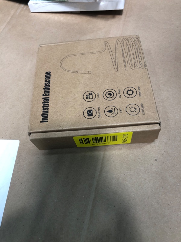 Photo 1 of [Dual-Lens] Endoscope Camera with Light, 1920P HD Borescope with 8+1 Adjustable LED Lights, IP67 Waterproof 16.5FT Semi-Rigid Snake Cord Inspection Camera for iPhone, iPad and Android Phone (Type C)