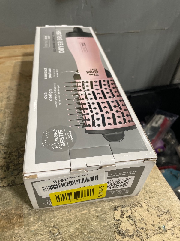 Photo 1 of (used, functional) INFINITIPRO BY CONAIR The Knot Dr. All-in-One Travel Friendly Oval Dryer Brush, Hair Dryer & Volumizer, Hot Air Brush