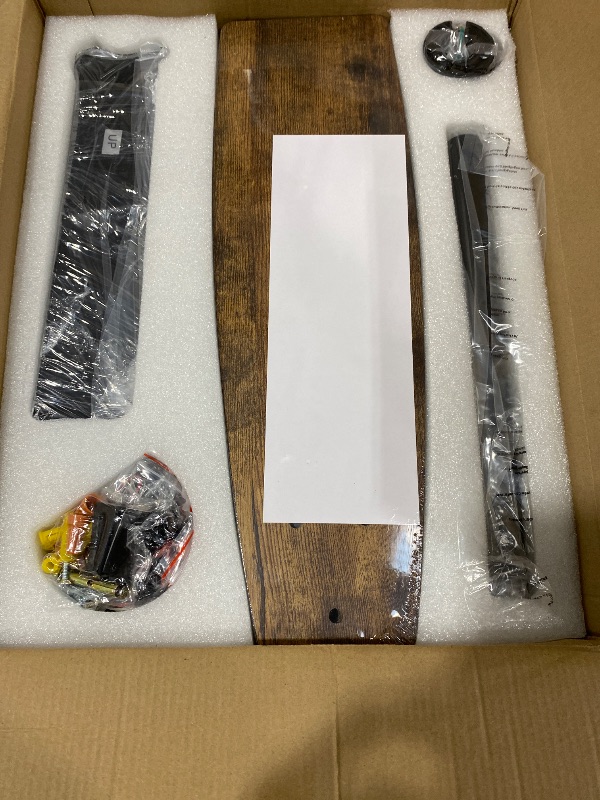 Photo 1 of **MISSING PIECES**EDISHINE 52" Farmhouse Ceiling Fans with Lights and Remote, 10%-100% Dimmable, Reversible DC Motor, 6 Speed, 5 Wooden Blades, Timer, Rustic Caged Fandelier Ceiling Fan for Living Room, Bedroom
