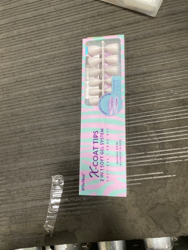 Photo 1 of **COUPLE ARE MISSING**BTArtboxnails XS Short Almond Gel Nail Tips - Pre Colored Milky White Soft Gel Nail Tips, Milky White Press on Nails, Natural XCOATTIPS
