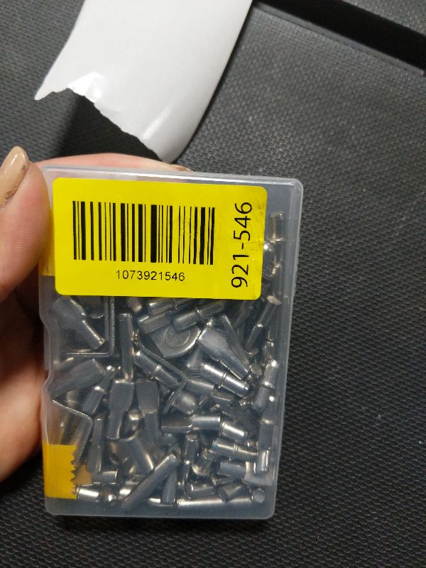 Photo 1 of 104Pcs Shelf Pins Kit,4 Styles Nickel Plated Shelf Support Pegs,Bookshelf Pegs for Shelves,Cabinet Shelf Bracket Pegs Shelf Pins Holders for Kitchen Furniture & Closet ( 5mm & 1/4inch )