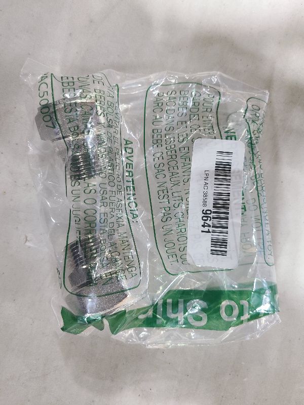 Photo 1 of 2 Pcs 3/4"×3/4" Air Line Fittings for Rapid Air System, Air Hose Fittings 3/4 Inch Straight Fittings Fit for Shop/Garage Compressed Air Piping, Brass-Nickel Plated, 200psi Working Pressure