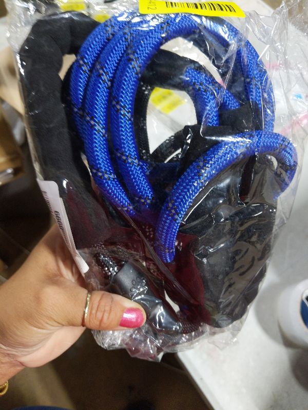 Photo 1 of 2 Pack Dog Leash, 4/5//6 FT Heavy Duty Nylon Rope Pet Leashes with Comfortable Padded Handle, Reflective Dog Leashes for Small Medium and Large Dogs (6FT-1/2,Black/Dark Blue)