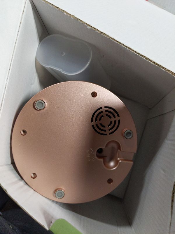 Photo 1 of 200ml Glass Reservoir Essential Oil Diffuser with Glass Dome Ultrasonic Aromatherapy Diffuser with Four Timer Colorful Light Auto-Off for Home Office Bedroom