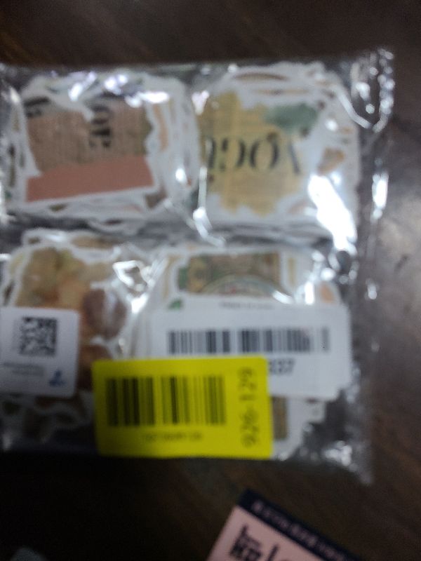 Photo 1 of 200pcs Vintage Stickers, Scrapbook Aesthetic Sticker Pack for Adults, Waterproof Retro Design Vinyl Decals for Water Bottle, Laptop, Journal, Luggage