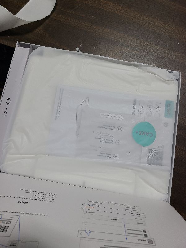 Photo 1 of [Upgraded] ESR iPad Pro 13 Inch Case with Keyboard (M5/M4, 2025/2024), iPad Pro 13 Keyboard Case with Magnetic Stand, Portrait/Raised Modes for iPad Pro 13, Removable, Rebound 360 Series,White