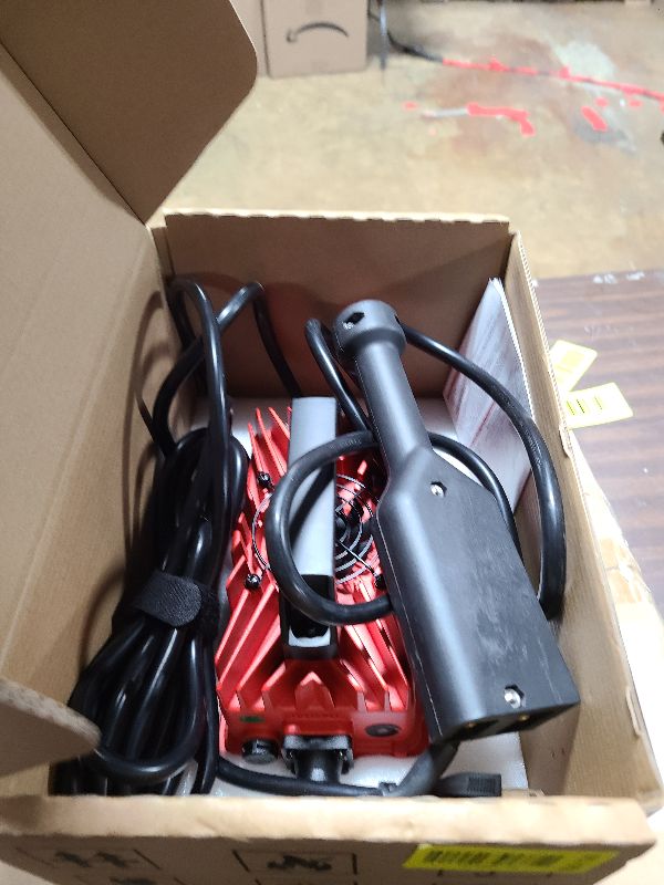 Photo 1 of 18 Amp 36 Volt Golf Cart Battery Charger for EZGO TXT - D-Style Plug, Smart Charger for Lead-Acid Batteries, IP67 Waterproof, Multi-Protection, Unique Design (Red)