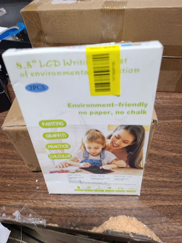 Photo 1 of [2 Pack] Genialba LCD Writing Tablet 8.5-Inch Colorful Doodle Board, Toddler Learning Educational Toys Gifts for 3-8 Years Old Girls and Boys, Electronic Drawing Pad for Kids (Pink&Blue)