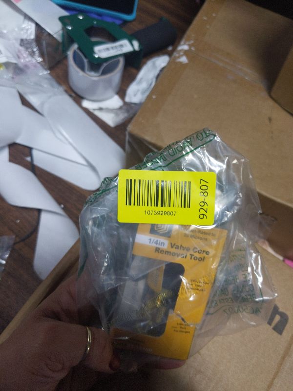 Photo 1 of 1/4" Mega Flow Vacuum-Rated Valve Core Removal Tool for Home AC Appliance, 20 Microns Vacuum, Compatible with R22 R410A R404A, Essential HVAC Tools, Fast Recovery & Evacuation